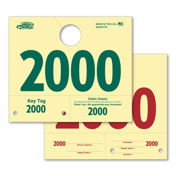 Service Dispatch Number/Hang Tag - RL-78 2000-2999